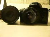 轉戰數位單眼廉讓一套惜售經典好機--佳能Canon EOS 1000F一機2 鏡套組(鏡頭有霉)