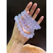 【土耳其藍藍玉髓手串】畢業級 藍玉髓 天然冰透藍水晶｜招財開運｜靈性守護手鏈｜男女適戴