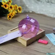 台灣出貨風鈴大量彩色 透明手工 玻璃風鈴 玻璃工藝品 多種色彩 工藝品 吊飾llch