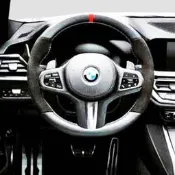 【YGAUTO】M performance BMW X5 G05 原廠 內裝 M50d 碳纖維方向盤飾蓋 飾版