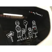 【老車迷】I love my family 全家福 露營 家人貼 我們這一家 防水貼紙 (滿5號送編號36)
