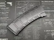 [3D列印產品] WE AK74 GBB 塑膠彈匣 造型外殼  AK47 PMC WOOD AK74U PMAG