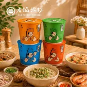 (店+)【老鍋米粉】快速沖泡米粉杯杯(60g/杯 鮮蝦 肉燥 蔥香 小卷 新竹米粉、純米米粉、沖泡麵、杯麵、泡麵、即食調理)