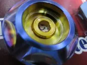 晶站 後輪軸心 外蓋 軸心蓋 燒鈦版 86部品 雷霆.新勁戰.三代新勁戰.BWS G5 GTR.VJR S-MAX