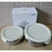 信邦112--NEOFLAM SUS316 不鏽鋼圓形保鮮盒2件組1000ml+600ml-FIKA