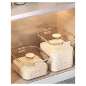 (店+)喜可xekoro米桶家用透明防蟲防潮密封槽存米桶食品級五穀雜糧米收納盒
