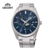 ORIENT 東方錶 SUN&MOON系列 日月相錶 鋼帶款 藍面 RA-AK0308L