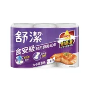 (店+)【Kleenex 舒潔】6串組-食安級耐用廚紙-大小隨意撕 (108張x6捲/串)