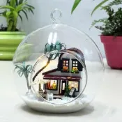 袖珍屋 玻璃球迷你系列 MG003 迷你咖啡屋材料包