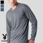 【PLAYBOY】彩色保暖V領長袖-SPB6886