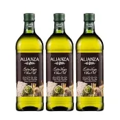 【ALIANZA】西班牙特級冷壓初榨橄欖油1000mlx3入(可生飲、酸價≦0.5%、單元不飽和脂肪酸75%以上)