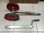 中古陳H5 工業風 農機鐵輪 中耕機鐵輪 鐵輪升降組 鐵器創作 髒醜舊老銹 清倉2000元 請先詢問 有貨再下標