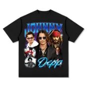 【電影影集系列】強尼·戴普 Johnny Depp 美式風格 短袖T恤 高品質 數碼直噴 神鬼奇航 巧克力冒險工廠