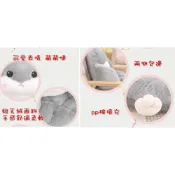 (店+)MOMO媽咪 台灣出貨 可愛倉鼠連體坐墊 椅子坐墊 護腰腰枕 連體坐墊 保暖腰枕 交換禮物 聖誕禮物