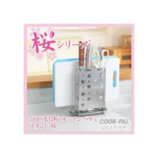 (店+)【Aimedia 艾美迪雅】AIMEDIA艾美迪雅 日本製不鏽鋼砧板刀具架(櫻花) 新家廚房必備!櫻花不鏽鋼刀架,質感收納一次到位 [快速發貨]