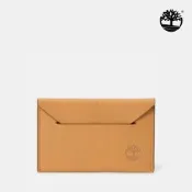 Timberland官方旗艦 中性小麥色皮革信用卡夾|A5NVD231