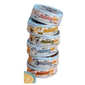 (店+)【ParkCat 無敵貓糧】無敵藍罐 肉泥王主食罐 80g(超綿口感 技術再升級 98%鮮肉含量 添加Asahi啤酒酵母)