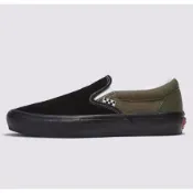 [unclev1966] 代購 Vans Skate Slip-on 拼接 軍綠 黑色 麂皮 工裝 百搭 懶人 滑板鞋