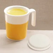 甜橙子親親馬克杯+白瓷杯蓋 -P+L杯組(台灣製可微波烤箱)