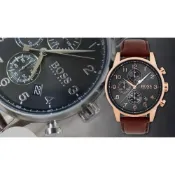 (店+)【HUGO BOSS】ICHco 實體門市 美國HugoBoss Navigator系列三眼計時錶-石英錶機械錶男錶女錶手錶腕錶生日禮物