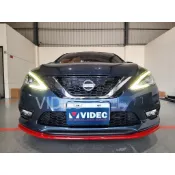 威德汽車 NISSAN 2017 18 SUPER SENTRA 空力套件 大包 前下巴 側裙 後下巴 ABS 實車安裝