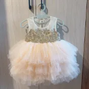 女寶寶澎澎裙/週歲戰服/慶生洋裝/夏天洋裝/80cm，1歲，週歲/詳見描述。