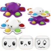 Pop It Fidget Spinner Octopus Decompression Toys Three Expre