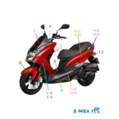 （山葉原廠車殼）SMAX 1代 車殼 前蓋 遮陽板 大盾牌 H殼 面板 前土除 邊條 側蓋 後扶手 後土除 腳踏板