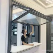 🚛上門安裝🚛上下折疊窗 廚房吧臺提拉窗 上翻折疊窗 折疊窗戶 折疊窗 窗 木窗 隔音窗 氣密窗 玻璃窗  拉窗 窗戶