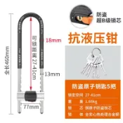 成名在望 U型鎖/密碼鎖/大門鎖/掛鎖 玻璃門鎖U型鎖10把鑰匙多鑰匙加長商鋪店面酒店雙門鎖拉手鎖插鎖【CM14237】