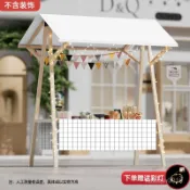 🔥 免運 🔥 【可開發票】擺攤車 攤位 攤位架 實木架 夜市戶外集市攤位架 定製美食擺攤折疊促銷活動移動展示架 實木花車