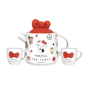 711限定聯名 Hello Kitty 陶瓷雙人午餐組 陶瓷壺 KT貓 凱蒂貓