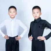 台灣出貨🌸男孩拉丁舞訓練服 男舞衣 男童拉丁舞服 拉丁舞蹈服男童 兒童舞蹈服拉丁舞摩登舞國標舞服比賽表演服表演跳💖