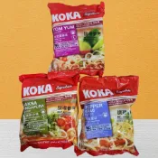 koka 可口經典新加坡 南洋風味湯麵 黑椒蟹味 星洲叻沙味 泰式酸辣味 85g/90g 東南亞泡麵 新加坡