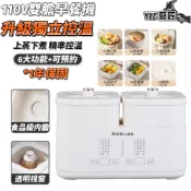 YIZ 雙層蒸蛋器 110V煮蛋器 雙層分區控溫 多功能早餐機（500W 食品級PP 防乾燒自動斷電）
