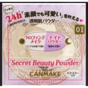 現貨 ⭐日本⭐️ CANMAKE24小時水潤素肌蜜粉 肌秘美颜蜜粉餅4.5g 01透明 02自然 M01抗痘透明