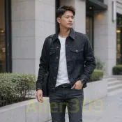 EDWIN 503 牛仔外套｜水洗黑 騎士風｜愛德恩牛仔外套｜S M L 黑色牛仔外套