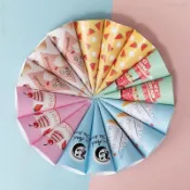 冰淇淋小脆皮筒包裝紙 托紙套 紙筒 蛋筒 冰激淩托 甜筒紙 甜筒脆皮筒紙套 脆筒紙托定製 迷你冰淇淋蛋筒 MyLove_
