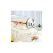 (店+)【KILNER】KILNER基爾納_英國冰箱玻璃冷水壺-附出水龍頭-傾倒式-3L