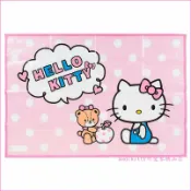 asdfkitty可愛家精品店 asdfkitty*KITTY粉水玉超薄野餐墊-也可當櫥櫃墊-89*59公分-日本正版商品