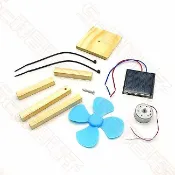【祥昌電子】新版 DIY太陽能風扇套件 太陽能發電風扇 太陽能風扇發電 小學生科學實驗 stem科學教具