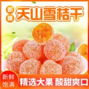 熱賣冰糖金桔乾大顆 500g袋裝 金橘乾水果乾 新疆天山雪桔乾 蜜餞酸甜果脯休閒零食