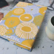 【仲夏-黃】 書衣 書套 可調式 布書衣