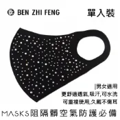 鑲鑽3D立體防護口罩 (7177)