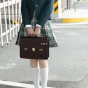 JK包 大容量 女生包包 soda薄荷茶原創設計【歐拉公式】雙肩學院百搭jk制服校供感包包女