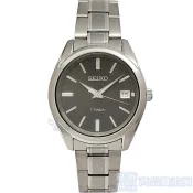 SEIKO 精工表 SUR375P1手錶 藍寶石水晶鏡面 超輕量鈦金屬 灰黑面 夜光 石英錶 男錶【澄緻精品】