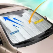 【可開發票】汽車用品 車窗遮陽簾 遮陽板 夏季車載防曬隔熱墊 前擋太陽檔 遮光簾 防曬隔熱隱私簾 遮陽傘 自由伸縮遮陽檔