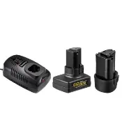 【Durofix 德克斯】G12快充電池2顆4.0+2.0(棘輪扳手電池 打蠟機電池 電鑽電池 扳手電池 電池充電器)
