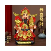 (店+)喜可xekoro供奉家用財神爺佛像招財店鋪辦公室公司比干文財神爺擺件紅衣財神