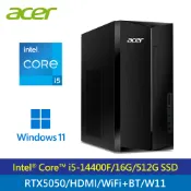 【三井3C購物網】【Acer 宏碁】TC-1785 i5-14400F/RTX5050 桌機